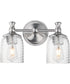 Swirl 2-Light Wall Sconce Satin Nickel