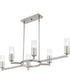 Cruz Large 6-light Island Light Brushed Nickel