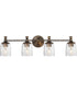 Swirl 4-Light Bath Vanity Antique Bronze