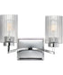 Rigata 2-Light Wall Sconce Polished Nickel