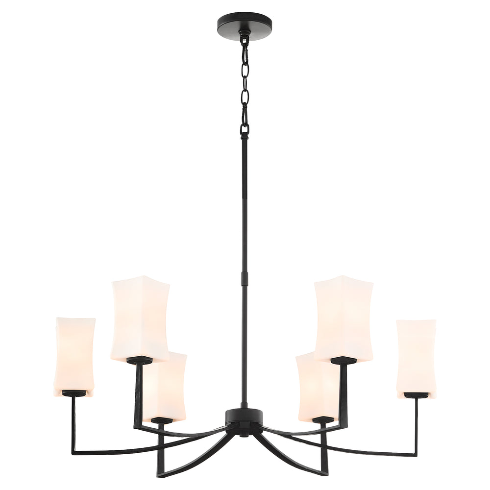 Ayala 6-light Chandelier Matte Black