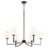 Ayala 6-light Chandelier Matte Black