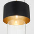 1-light Pendant Matte Black/Aged Brass