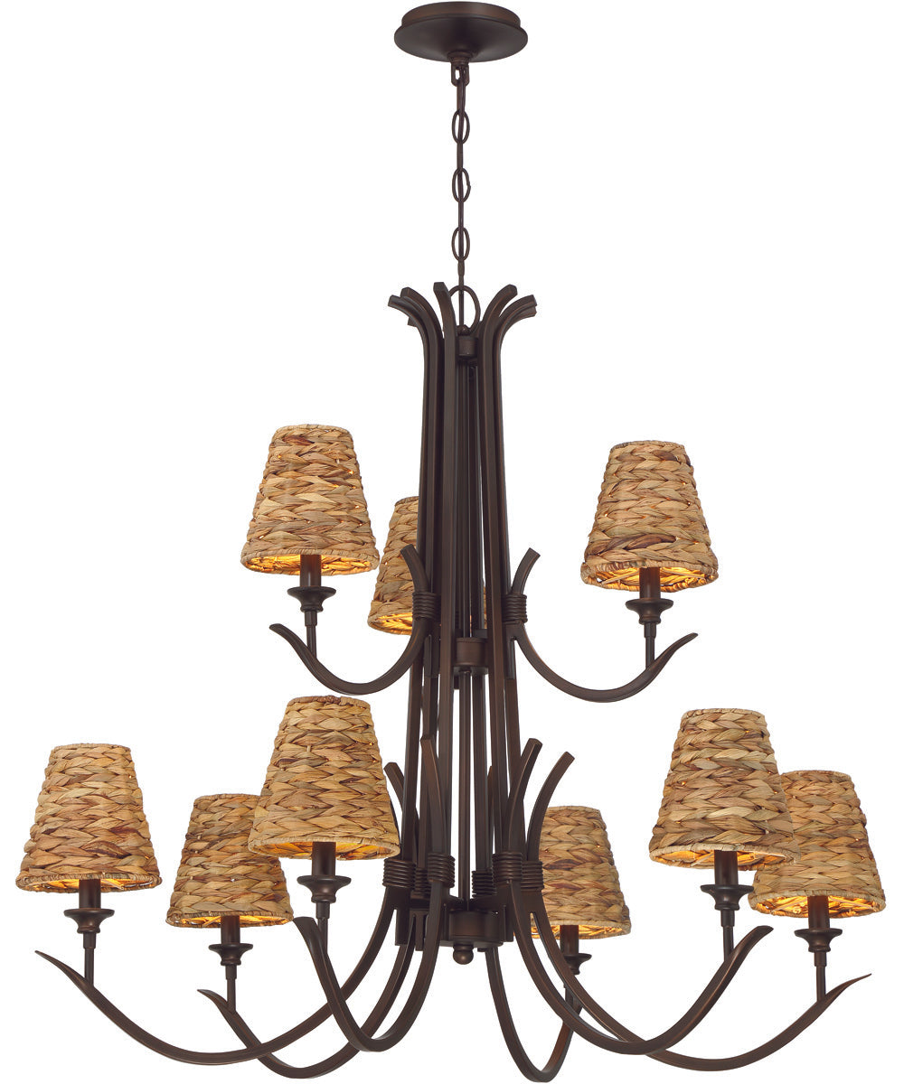 Kokomo 9-Light Lighting Aged Bronze Brushed