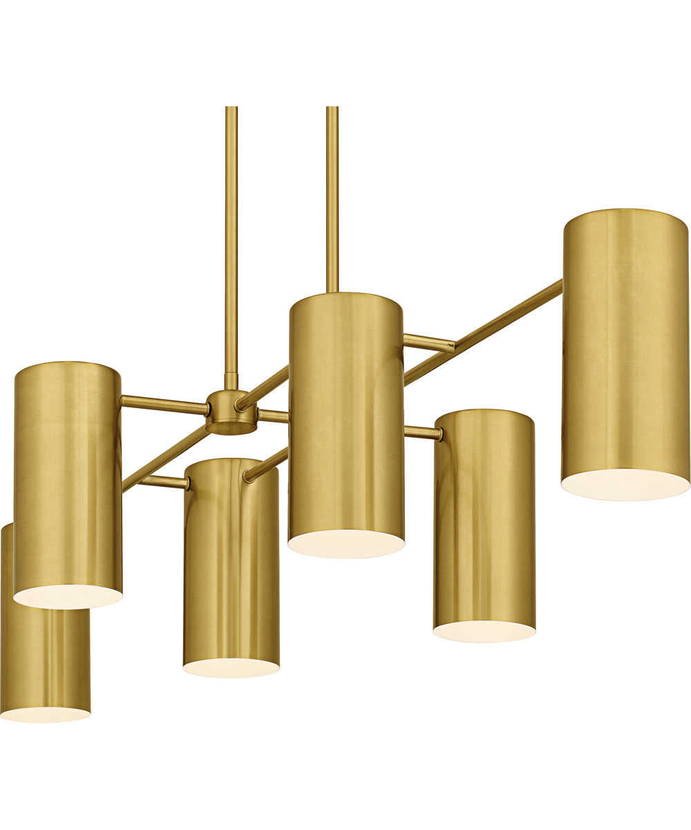 Foreland Large 6-light Island Light Brushed Gold