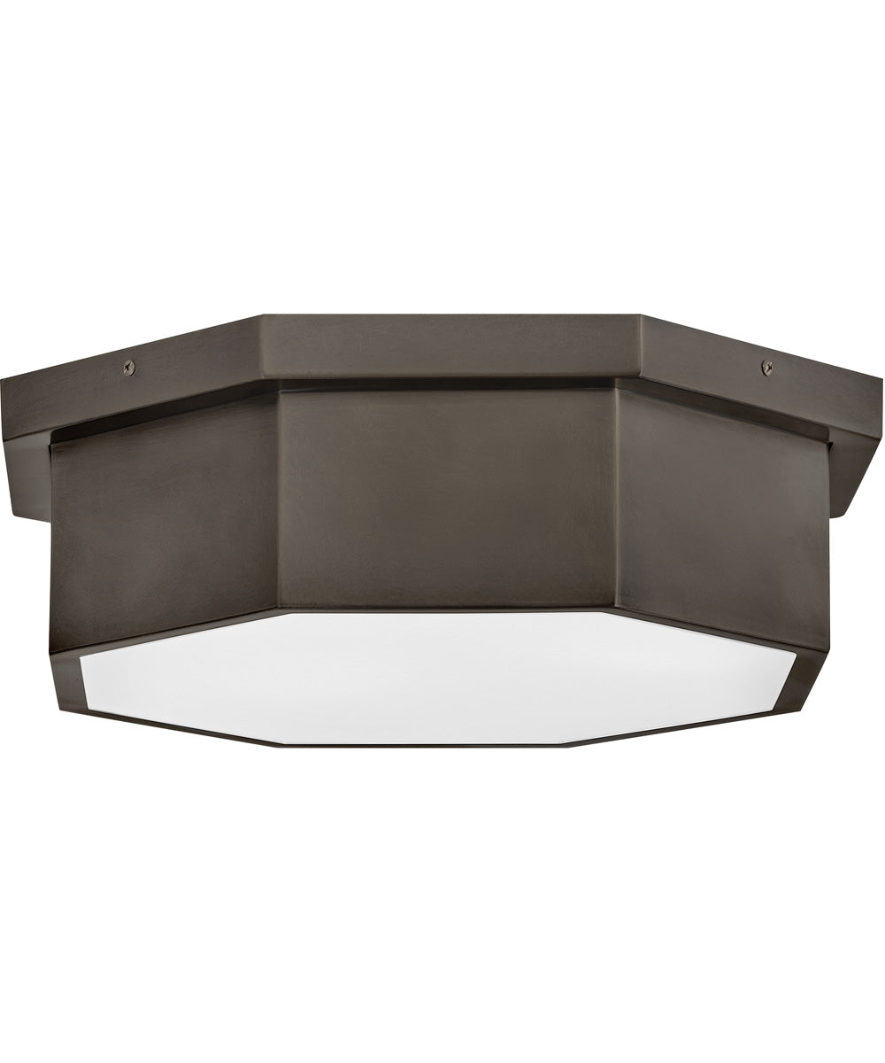 Facet 3-Light Medium Flush Mount in Black Oxide