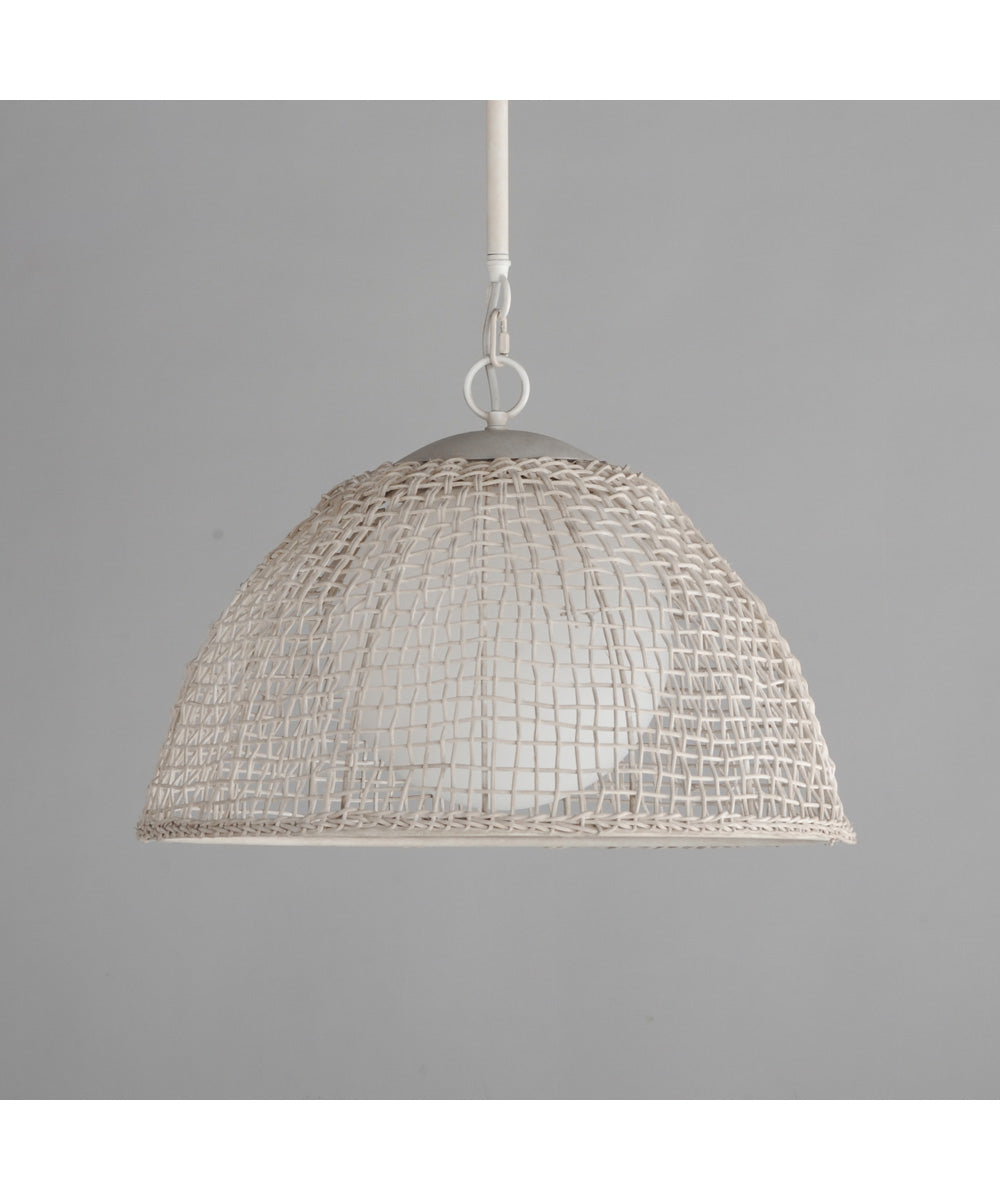 Cestino 1-Light Pendant Weathered White