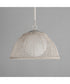 Cestino 1-Light Pendant Weathered White