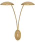 Glenn 2-Light Large Two Light Sconce in Heritage Brass