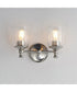 Swirl 2-Light Wall Sconce Satin Nickel