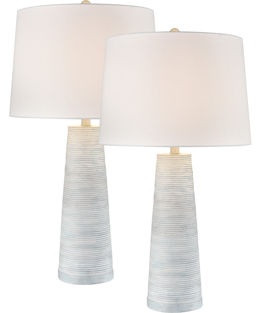 Kent 31'' High 1-Light Table Lamp - Set of 2-Light Blue