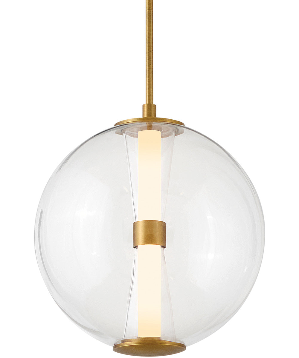 Elin LED-Light Medium Globe Pendant in Lacquered Brass