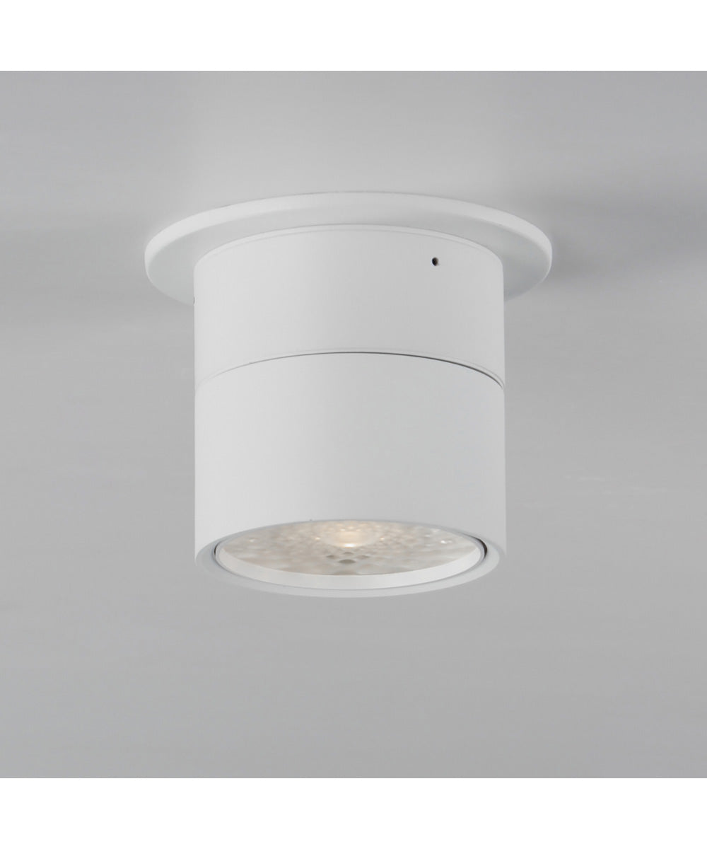 Swinger 5.25 inch Adjustable LED Flush Mount White