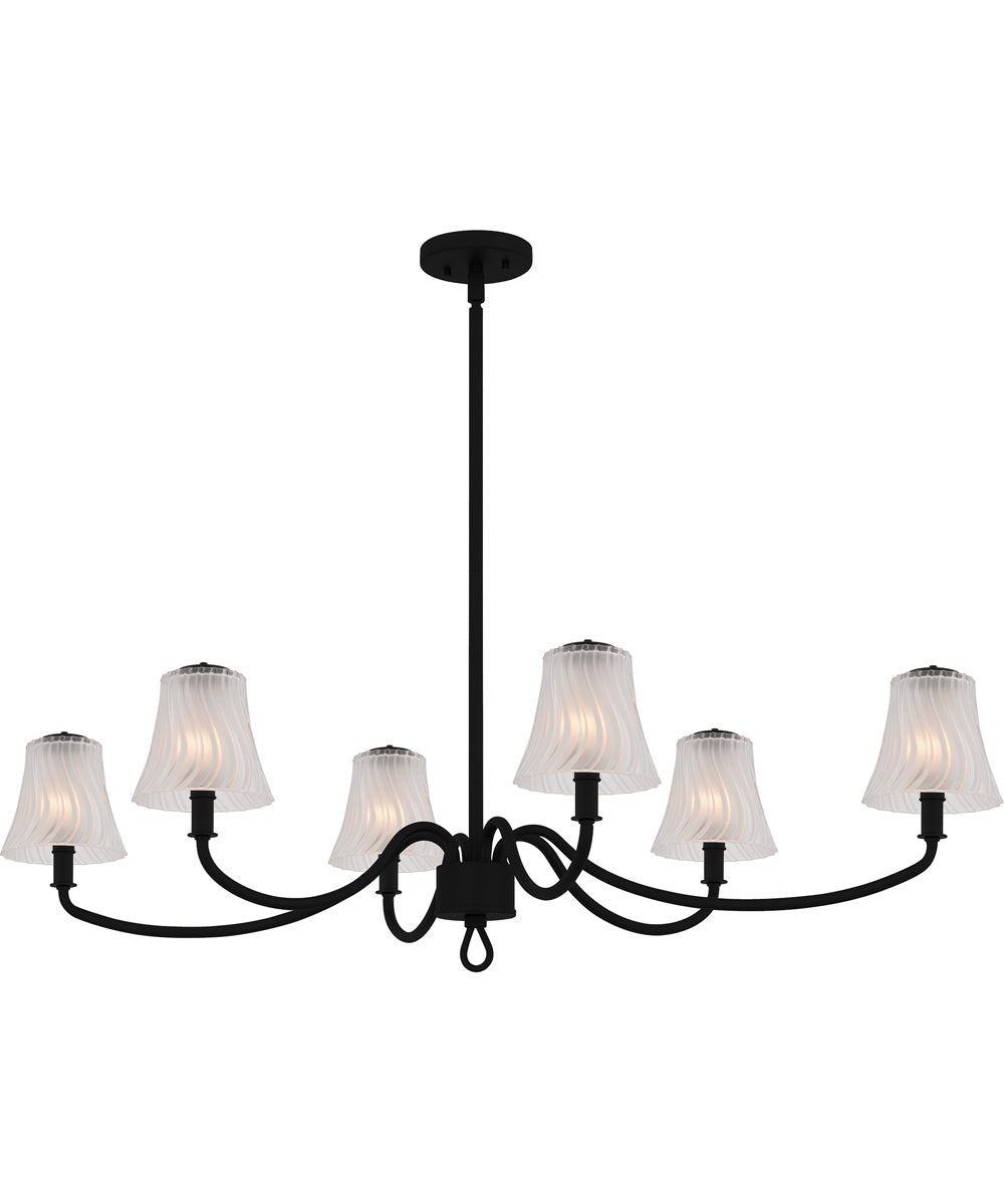 McKinney Medium 6-light Island Light Matte Black