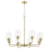 Raymond Chandelier Aged Brass