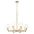 Cassini 8-light Chandelier Aged Brass