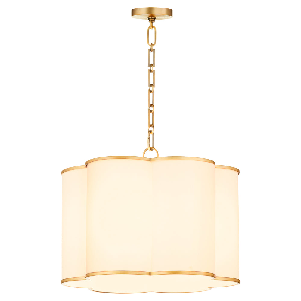 Belinder 4-light Pendant Non-Lacquered Brass