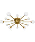 Quoizel Semi-Flush Mount Extra Large 6-light Semi Flush Mount Brushed Gold