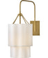 Gwen 1-Light Large Single Light Sconce in Lacquered Brass