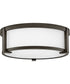 Lowell 2-Light Small Flush Mount in Oil Rubbed Bronze