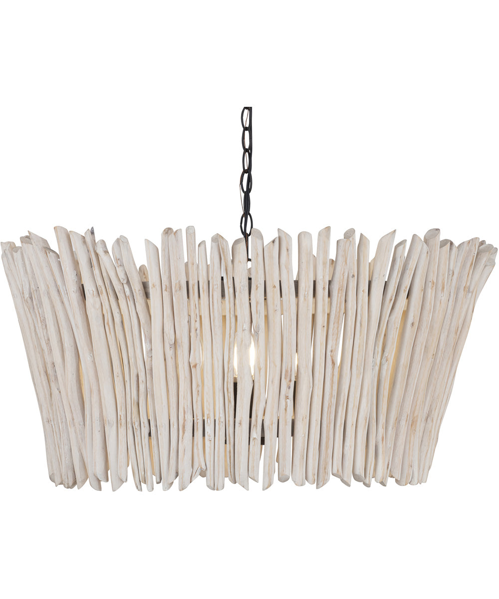 Baywood 24 inch DriftWood Chandelier Textured Bronze