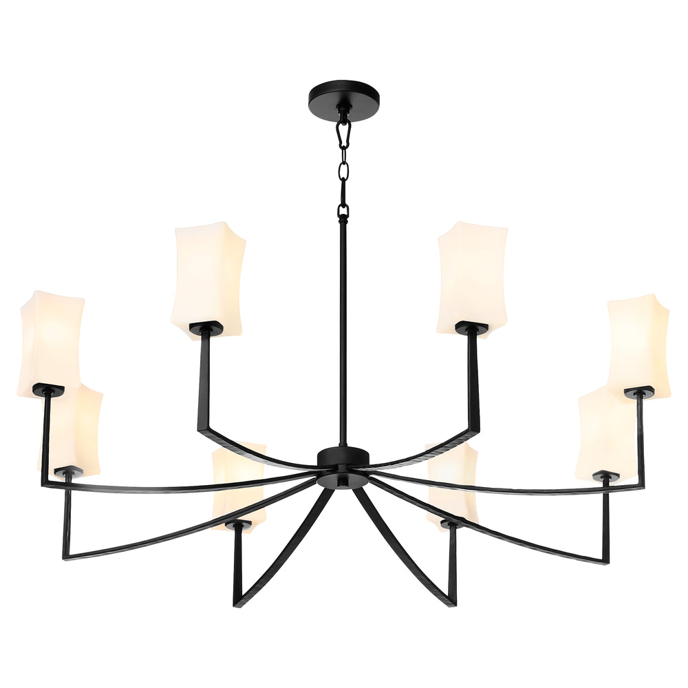 Ayala 8-light Chandelier Matte Black