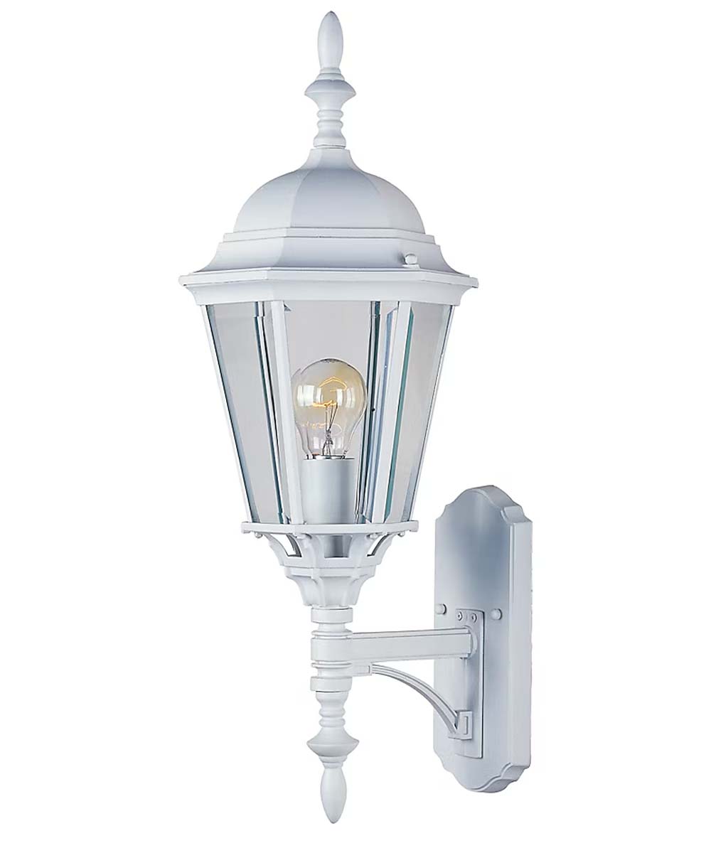 24"H Westlake Die-Cast 1-Light Outdoor Wall Lantern White