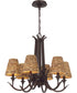 Kokomo 6-Light Lighting Aged Bronze Brushed