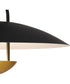 Bingham Large Semi Flush Mount Matte Black