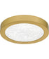 Outskirts Small Flush Mount Brushed Gold