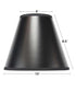 5x10x8.5" CLIP-ON FITTER Black Parchment Empire Lampshade