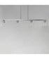 Scoop 4-Light Linear Pendant Polished Chrome