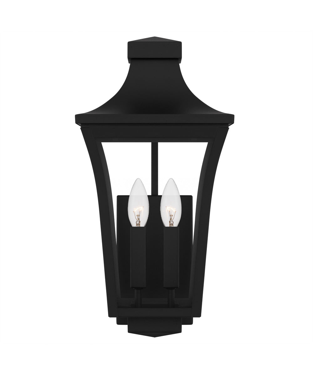 Quentin Medium 2-light Outdoor Wall Light Earth Black