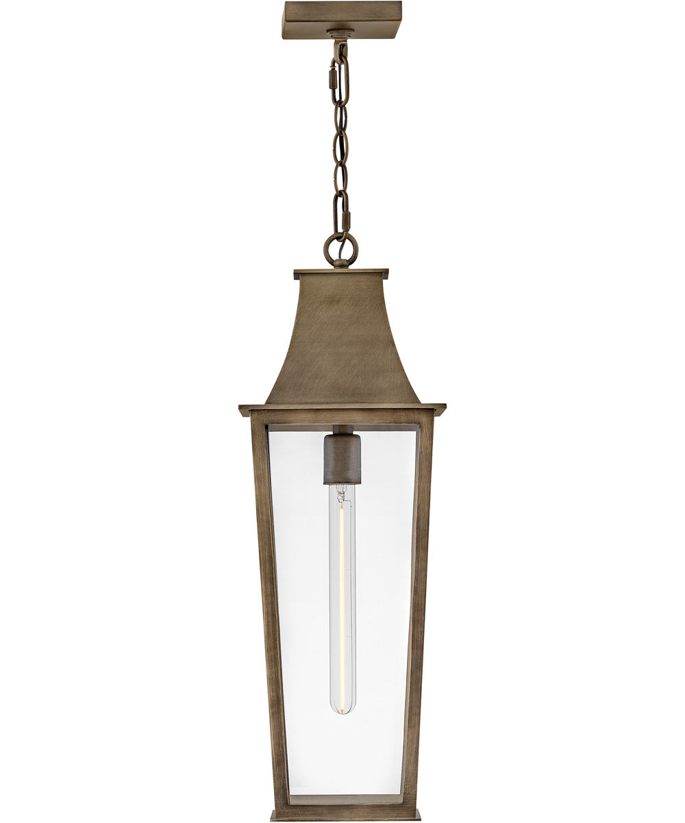 Georgetown 1-Light Large Hanging Lantern in Burnished Bronze