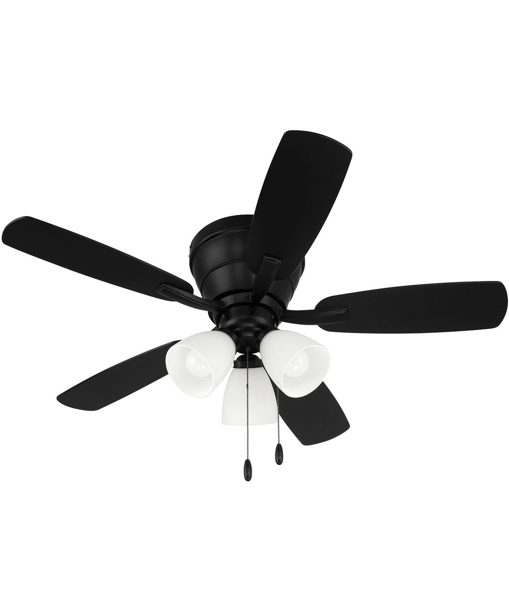 Wheeler 42 3-Light  3-Light Fan Flat Black