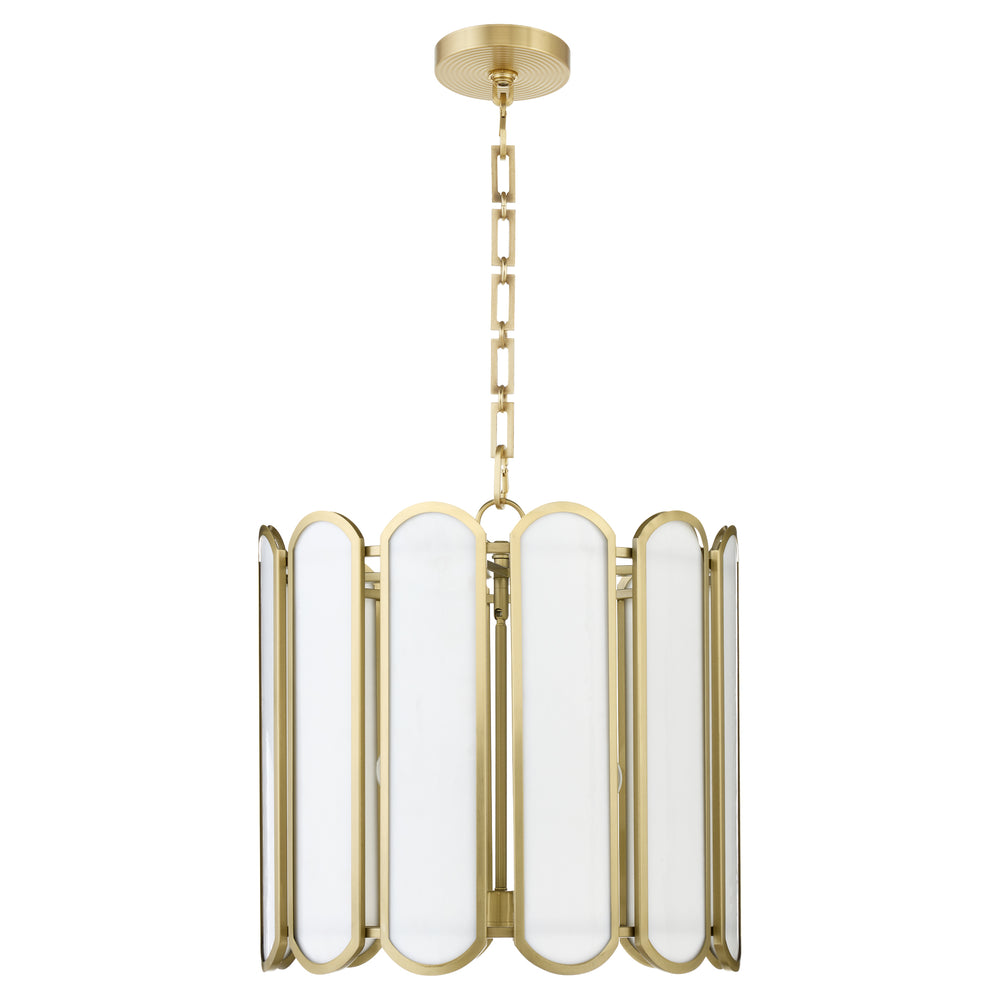 Belleview 4-light Pendant Aged Brass