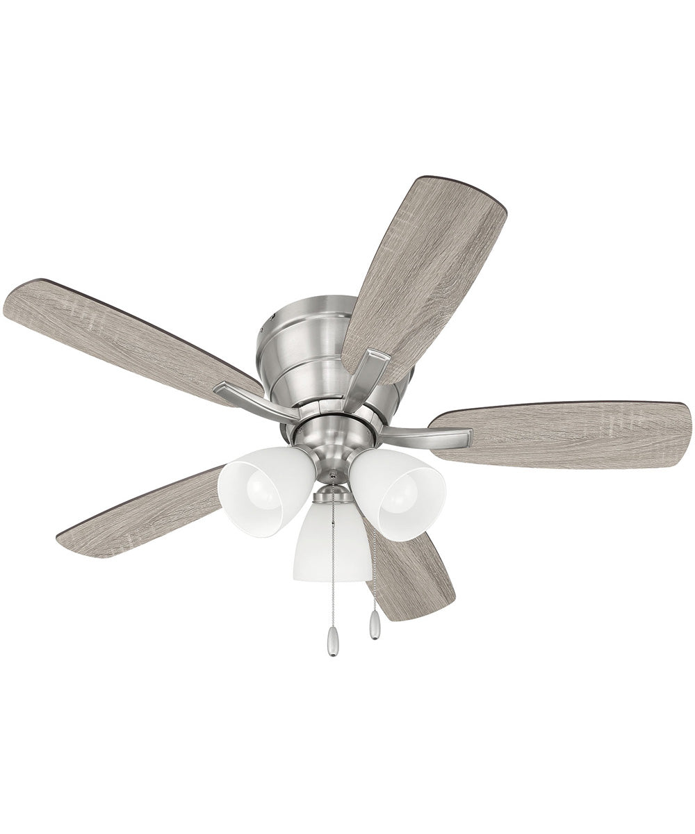 Wheeler 42 3-Light  3-Light Fan Brushed Polished Nickel