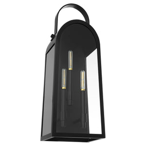 Rossi 3-light Wall Mount Light Fixture Matte Black