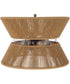 Serena 6-Light Lighting Flat Black/Walnut