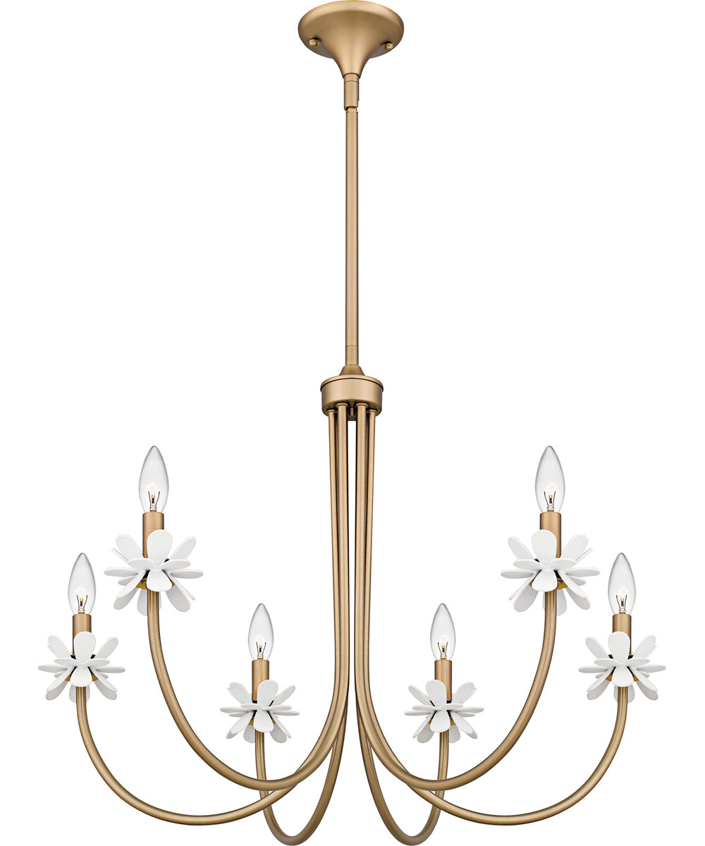 Remy 6-light Chandelier Bronze Gold