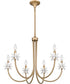 Remy 6-light Chandelier Bronze Gold