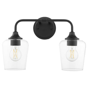 Raymond 2-light Bath Vanity Light Matte Black