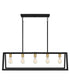 Tilly 5-light Island Light Matte Black