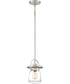 LaSalle Small 1-light Mini Pendant Brushed Nickel