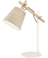 Leann 1-Light Table Lamp Natural/White/Linen Sahde