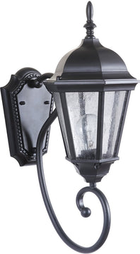 18"H Newberg 1-Light Small Outdoor Wall Light Midnight