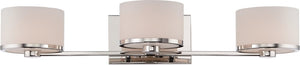 26"W Celine 3-Light Vanity & Wall Polished Nickel