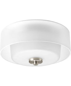 Invite 2-Light 12" Flush Mount Brushed Nickel