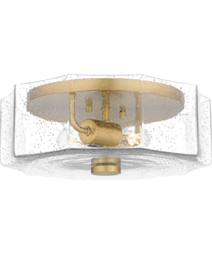 Quoizel Flush Mount Medium 2-light Flush Mount Aged Brass