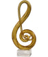 Musical Note Handcrafted Art Glass Sculpture